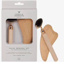 Indlæs billede til gallerivisning Obsidian Ansigtsrulle & Gua Sha i Bøgetræ – Naturligt Skønhedssæt gauasha.com