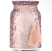 Indlæs billede til gallerivisning Aroma Diffuser - Pink tassel - rosafarvet glas gauasha.com