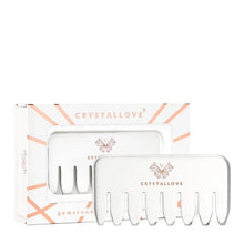 Indlæs billede til gallerivisning Crystallove Hår og Krops Massagekam i stål gauasha.com