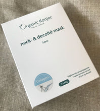 Indlæs billede til gallerivisning Organic Konjac Natural Neck & Decolté Mask – 3 x 2 stk gauasha.com
