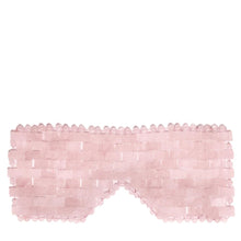 Indlæs billede til gallerivisning Pink Quartz øjenmaske i rosakvarts – reducerer hævelser og mørke rande, øger blodcirkulationen og afslapper ansigtsmuskler. Ideel til self-care og meditation.