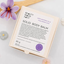 Indlæs billede til gallerivisning Beauty Made Easy Solid Body Balm 85g – med Safranolie &amp; Hyaluronsyre Kroppleje Beauty Made Easy
