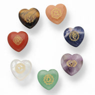 Chakra Krystalsæt hjerter - love & energi - 7 krystaller gauasha.com