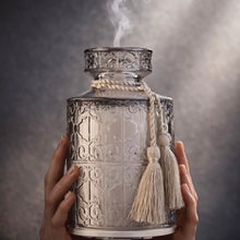 Indlæs billede til gallerivisning Aroma Diffuser - Grey Tassel - gråt glas gauasha.com

