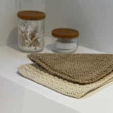 Indlæs billede til gallerivisning Peeling vaskeklud af økologisk råbomuld gauasha.com
