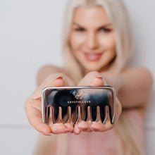 Indlæs billede til gallerivisning Crystallove Hår og Krops Massagekam i stål gauasha.com
