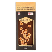 Indlæs billede til gallerivisning ØKOLADEN - Økologisk Mælkechokolade - Ristede Hasselnødder gauasha.com
