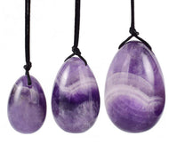 Yoni Egg med snor - Amethyst gauasha.com