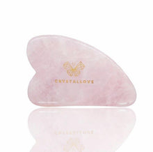 Indlæs billede til gallerivisning Crystallove Gua Sha - Rosa Kvarts gua sha gauasha.com
