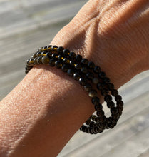 Indlæs billede til gallerivisning Perle krystal armbånd - Gold Obsidian gauasha.com
